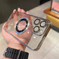 Funda magnética transparente para iPhone