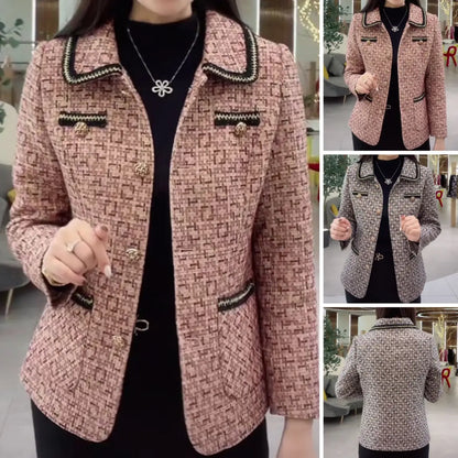 Chaqueta Vintage de Botones Elegantes para Mujeres-Perfecto Regalo