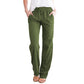 🌸Pantalones holgados y cómodos de lino y algodón para mujer🥰