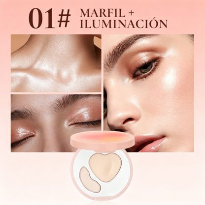 ⏰🔥 ¡Oferta Especial 50% OFF! 💄 Polvos Faciales Bicolor – Acabado Perfecto y Glamuroso Todo el Día ✨🌟