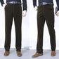 Pantalones Largos Rectos de Pana Elástica para Hombre