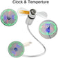 Ventilador USB con reloj LED luminoso