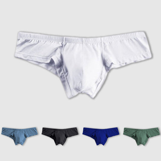 🔥Compre 2 y llévese 1 gratis 🔥Calzoncillos de color liso transpirables y de cintura baja para hombre