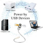 Ventilador USB con reloj LED luminoso