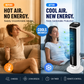 💸 ¡Una alternativa económica al aire acondicionado! 💸 ¿Por qué gastar tanto en aire acondicionado cuando puedes conseguir este ventilador silencioso y sin aspas a mitad de precio? 🤯