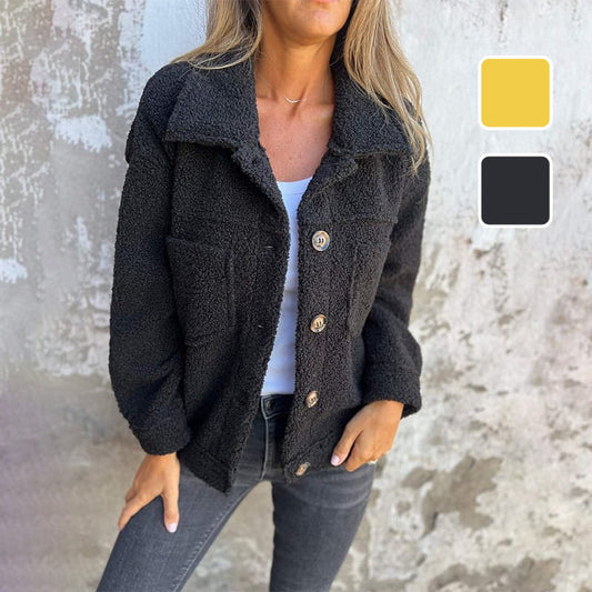 🔥Nuevo Hot Selling❤️‍🔥（envío gratuito）Chaqueta con Solapa Cálida para Mujer