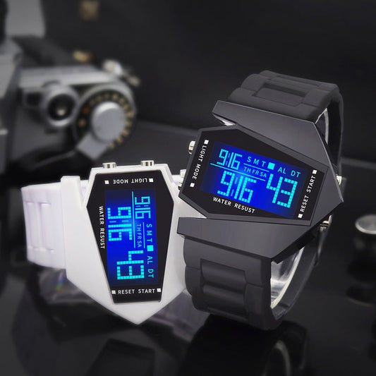 Las piezas múltiples son más baratas🔥Reloj LED creativo con forma de avión luminoso⌚