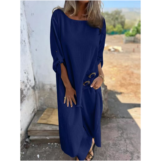 (Compra 1 envío gratis)2025 Nuevo Hot Deal 53% de descuento 🔥 Vestido Irregular de Mujer y Pantalón Suelto (Conjunto de 2 Piezas)