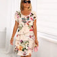 🔥¡Hasta un 50% de descuento!✨️Vestido en cascada con estampado floral multiplanta