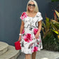 🔥¡Hasta un 50% de descuento!✨️Vestido en cascada con estampado floral multiplanta