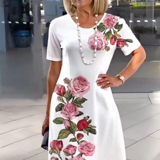 🌸Spring Specials💐 Vestido de manga corta Rose Bloom