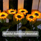 🌻✨ Luces Solares de Girasol para Jardín – Decoración Brillante, IP65, 14 Horas de Luz y Carga 30% Más Rápida ✨