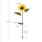 🌻✨ Luces Solares de Girasol para Jardín – Decoración Brillante, IP65, 14 Horas de Luz y Carga 30% Más Rápida ✨