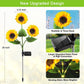 🌻✨ Luces Solares de Girasol para Jardín – Decoración Brillante, IP65, 14 Horas de Luz y Carga 30% Más Rápida ✨