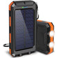 🔋 Batería Externa Portátil de 10 000 mAh con Energía Solar – Cargador Solar con 2 Linternas LED, Ideal para Viajes y Camping 🌞✨