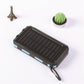 🔋 Batería Externa Portátil de 10 000 mAh con Energía Solar – Cargador Solar con 2 Linternas LED, Ideal para Viajes y Camping 🌞✨