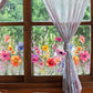 ✨ Pegatina para Ventana con Ramo de Flores de Colores – Decoración Vibrante y Estilo para tu Hogar 💐🖼️