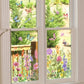 ✨ Pegatina para Ventana con Ramo de Flores de Colores – Decoración Vibrante y Estilo para tu Hogar 💐🖼️