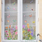 ✨ Pegatina para Ventana con Ramo de Flores de Colores – Decoración Vibrante y Estilo para tu Hogar 💐🖼️