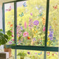 ✨ Pegatina para Ventana con Ramo de Flores de Colores – Decoración Vibrante y Estilo para tu Hogar 💐🖼️
