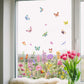 ✨ Pegatina para Ventana con Ramo de Flores de Colores – Decoración Vibrante y Estilo para tu Hogar 💐🖼️