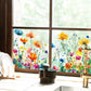 ✨ Pegatina para Ventana con Ramo de Flores de Colores – Decoración Vibrante y Estilo para tu Hogar 💐🖼️