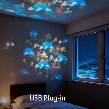 🥳Gran venta 2026💞⚡ Proyector de luz LED giratorio dinámico🌙✨Perfecto para el dormitorio o la sala de estar.