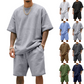 Set informal de camiseta y pantalones cortos de dos piezas para hombre