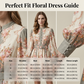 ⏰🔥 ¡50% DE DESCUENTO POR TIEMPO LIMITADO! 🌸 Minivestido romántico de cuello alto con estampado floral: elegancia atemporal y estilo chic sin esfuerzo 🌷✨