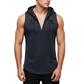 🏋️‍♂️💪 Camiseta sin mangas con capucha para hombre: cuello en V y capucha integrada 🔥