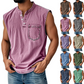 ⏰🔥 ¡50% DE DESCUENTO POR TIEMPO LIMITADO! 👕 Camiseta Retro sin Mangas – Tres Botones, Estilo Vintage y Comodidad Todo el Día ✨💖