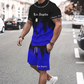 👕 ¡50% DE DESCUENTO POR TIEMPO LIMITADO! 🩳 Conjunto de camiseta con estampado gráfico para hombre y shorts – coordinado, suave y con cintura ajustable 🌴