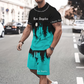 👕 ¡50% DE DESCUENTO POR TIEMPO LIMITADO! 🩳 Conjunto de camiseta con estampado gráfico para hombre y shorts – coordinado, suave y con cintura ajustable 🌴