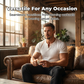 Camisa Henley lisa entallada para hombre