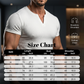 Camisa Henley lisa entallada para hombre