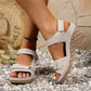 Cómodas sandalias de verano con punta abierta para mujer