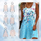 Vestido de verano sin mangas con estampado floral para mujer