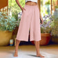 ⏰🔥¡50 % DE DESCUENTO POR TIEMPO LIMITADO! 👖 Pantalones informales de color liso, de corte ancho y largo 3/4: cómodos, elegantes y con un estilo chic sin esfuerzo ✨💃