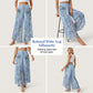 🌷🎉Pantalones anchos estampados con cordón para mujer