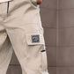 Pantalones de trabajo de corte recto y con múltiples bolsillos para hombre