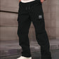 Pantalones de trabajo de corte recto y con múltiples bolsillos para hombre