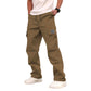 Pantalones de trabajo de corte recto y con múltiples bolsillos para hombre