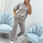💥NUEVA OFERTA ESPECIAL💥Conjunto de camiseta y pantalones de manga corta informal para mujer