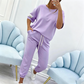 💥NUEVA OFERTA ESPECIAL💥Conjunto de camiseta y pantalones de manga corta informal para mujer