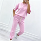 💥NUEVA OFERTA ESPECIAL💥Conjunto de camiseta y pantalones de manga corta informal para mujer