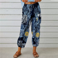 💥Novedades y ofertas especiales: pantalones jogger de cintura alta con estampado floral vintage