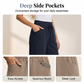 👖 ¡AHORA CON UN 50 % DE DESCUENTO!☁️ Pantalones capri holgados de color liso para mujer – Cintura elástica y bolsillos profundos – Pantalones informales transpirables ✨