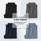 👖 ¡AHORA CON UN 50 % DE DESCUENTO!☁️ Pantalones capri holgados de color liso para mujer – Cintura elástica y bolsillos profundos – Pantalones informales transpirables ✨