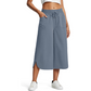 👖 ¡AHORA CON UN 50 % DE DESCUENTO!☁️ Pantalones capri holgados de color liso para mujer – Cintura elástica y bolsillos profundos – Pantalones informales transpirables ✨