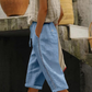 Pantalones capri de verano para mujer con detalles de encaje calado